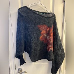 Anthropologie wool off the shoulder sweater small